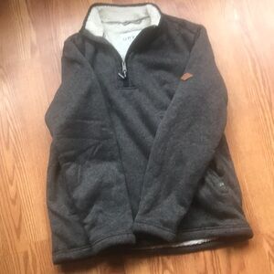 Gray Quarter-Zip Pullover